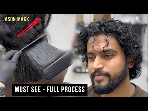 CURLY TO STRAIGHT HAIR KERATIN TREATMENT TUTORIAL ★ SMOOTH NATURAL HAIR ★ NO MORE ❌ Frizzy Hair