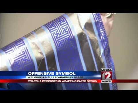 Hallmark pulls gift wrap after swastika complaint