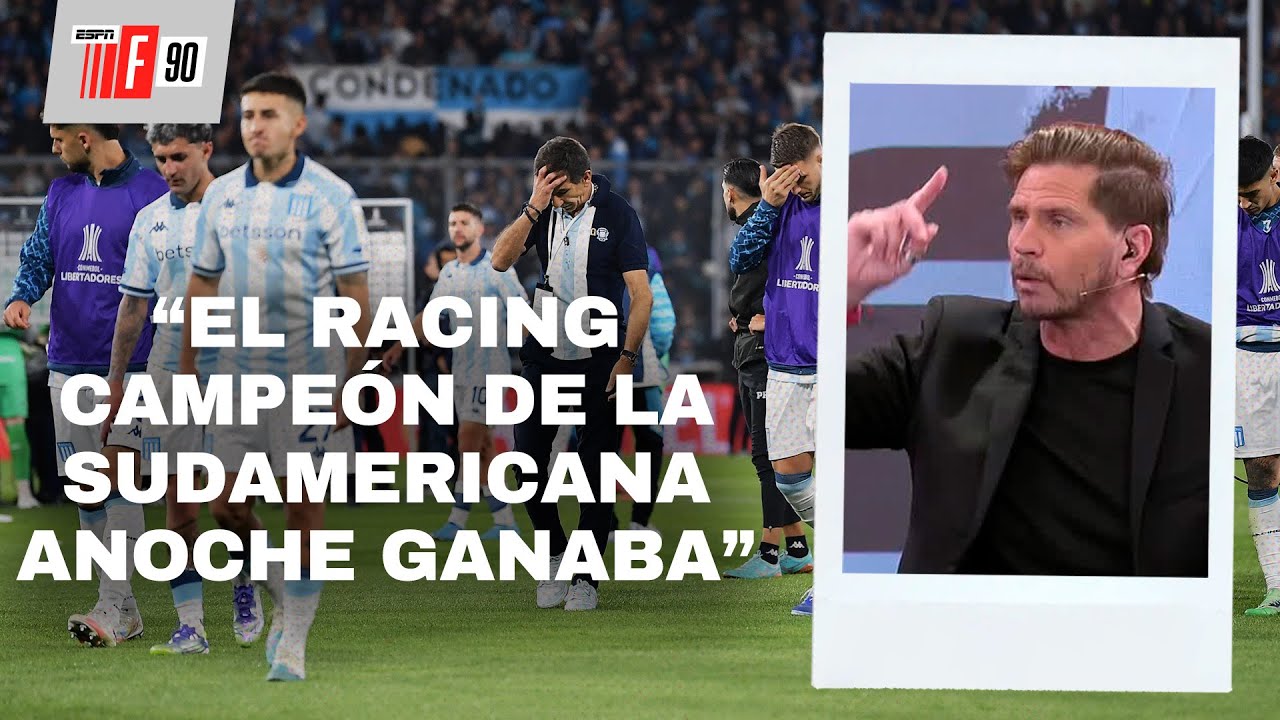 ¿EL RACING CAMPEÓN DE LA SUDAMERICANA LE HUBIESE GANADO A FLAMENGO? INTENSO DEBATE EN ESPN F90