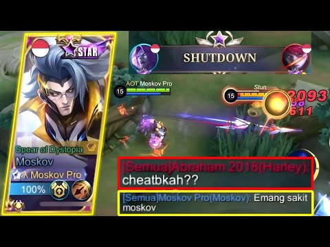 TOP GLOBAL MOSKOV DI TUDUH PAKAI CHEAT (ONE HIT) - MLBB