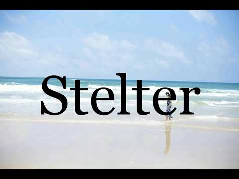 How To Pronounce Stelter🌈🌈🌈🌈🌈🌈Pronunciation Of Stelter