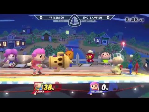Sm4sh@Mines 17 - YF|SSB100 (Olimar) Vs. THC|SAMFISH (Villager) - Losers Semifinals