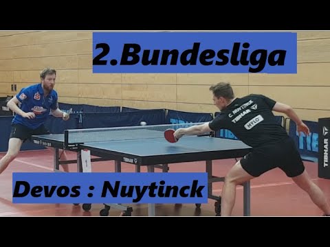 2.Bundesliga| Starkes Match der beiden an 1 gesetzten Belgier C.Nuytinck(2421TTR) : R.Devos(2377TTR)