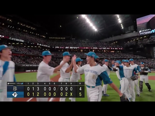 9回表】最速154km/h!! ファイターズ・松岡洸希 最終回を3者凡退