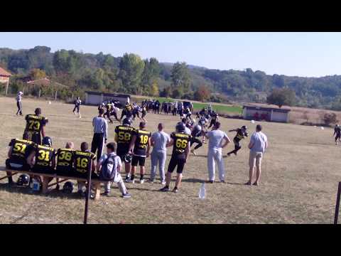 2. kolo JLS Jagodina Black Hornets vs Kragujevac Wild Boars 40:0 2. poluvreme