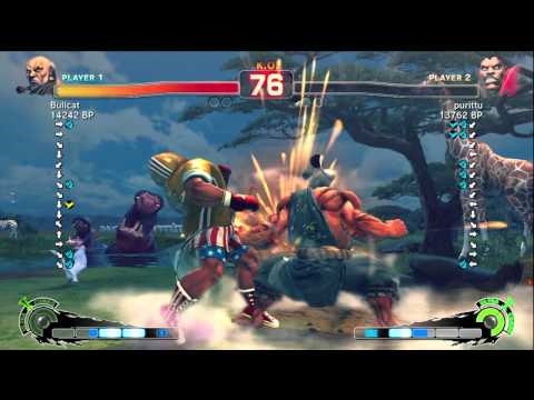 Bullcat [Gouken] vs purittu [Balrog] SSF4 Japanese Online Ranked Matches - TRUE-HD