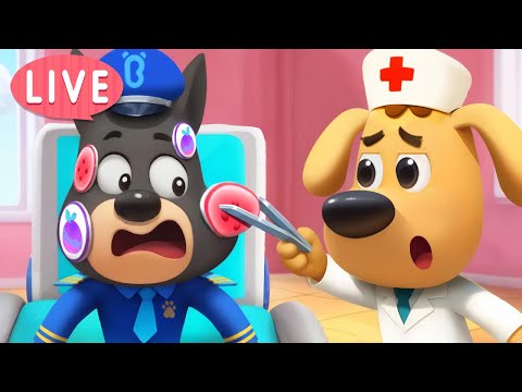 🔴LIVE | Dobie is Allergic | Good Eating Habits | Safety Rules for Kids | Cartoon | Sheriff Labrador