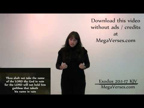 Exodus 20 Hand Motion Video by Mega Verses