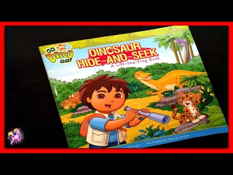 GO DIEGO GO! "DINOSAUR HIDE-AND-SEEK" - Read Aloud - Storybook for kids, children