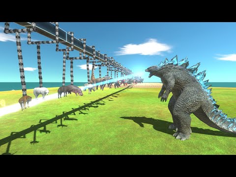 Godzilla frees all units from The Chain - Animal Revolt Battle Simulator