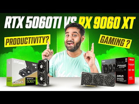 Best Gaming GPU Under Budget – NVIDIA RTX 5060 Ti vs AMD RX 9060XT