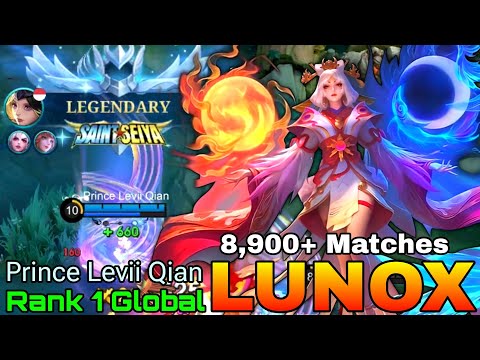 8,900+ Matches Lunox Perfect Gameplay - Top 1 Global Lunox by Prince Levii Qian - Mobile Legends