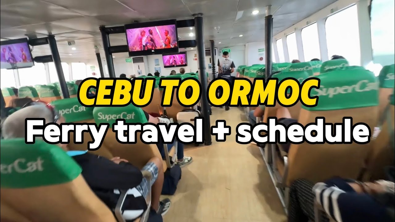 Cebu to Ormoc via SuperCat ferry + schedule