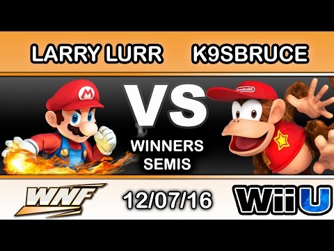 WNF 4.6 - eLv | Larry Lurr (Mario) Vs. K9sbruce (Diddy Kong) Winners Semis - Smash Wii U