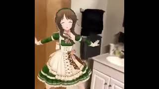 famous dex japan  dance anime girl Augmented Reality