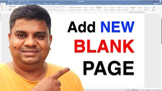 How To Add A New Page In Word At The End - Secret !
