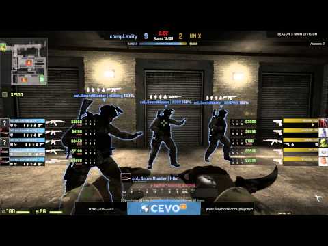 CEVO-Main CS:GO Season 3 Playoffs Round of 8: CompLexity vs. Unix on de_train