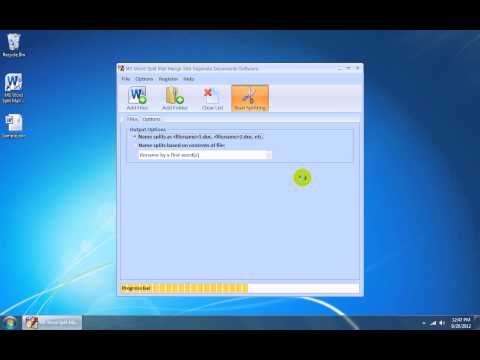 MS Word Split Mail Merge Into Separate Documents Software