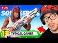 LIVE TYPICAL GAMER Plays FORTNITE And WINS EVERYTHING