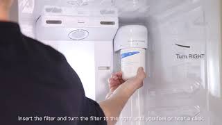 Waterdrop DA29-00003G Refrigerator Water Filter Installation Video