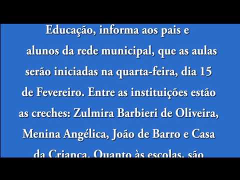 Comunicado Volta �s Aulas 15/02/17