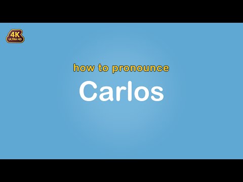 how to pronounce Carlos 【Name】