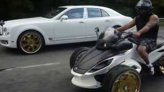 Columbia BT 24K Gold forgiato on 2014 Can-Am Spyder