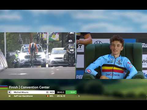 LIVE - Men Junior Individual Time Trial | 2025 UCI Road World Championships  michiel mouris WINNER