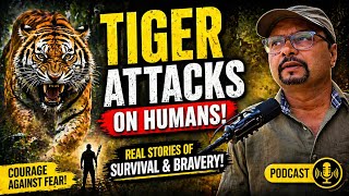 जब इंसान भिड़ गया बाघ से! Real Stories of Survival ! Vivek Awasthi Podcast ! Tiger Attacks On Human