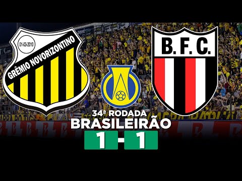 NOVORIZONTINO SOFRE EMPATE E SE COMPLICA NA BRIGA PELO ACESSO! NOVORIZONTINO 1 x 1 BOTAFOGO-SP