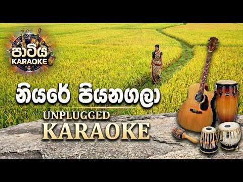 Niyare Piyanagala (KARAOKE) | Sinhala Karaoke | Unplugged Version