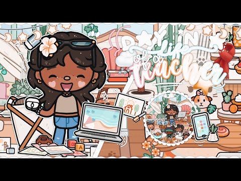 ꒰꒰ *AESTHETIC* day in a LIFE of a TEACHER!? 🌷🌞⊹ ׂ .༉ || Toca Boca Life Roleplay || *VOICED 🎙️* #toca