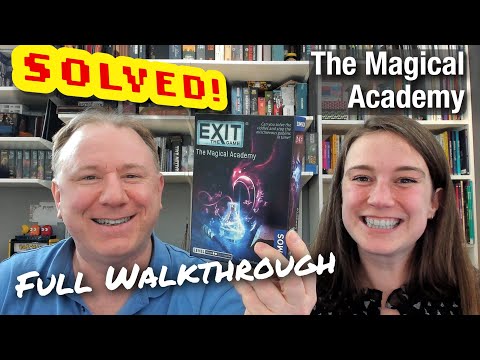 Exit the Game: The Magical Academy - full walkthrough + solution with Dr Gareth and Laura