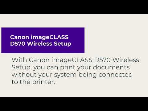 Thumbnail for Canon imageCLASS D570 Wireless Setup | How to Connect Canon D570 Printer to Wi-Fi?