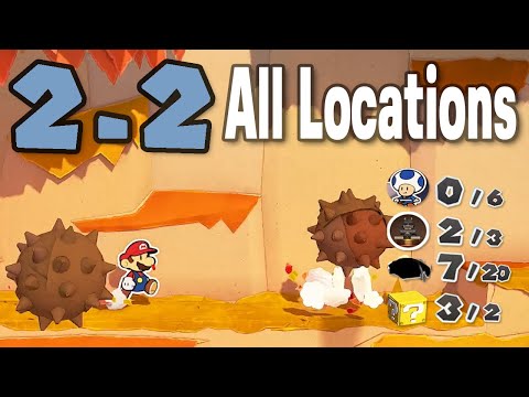 🌠 2-2 : Chestnut Valley - All Collectible Locations - Paper Mario : The Origami King