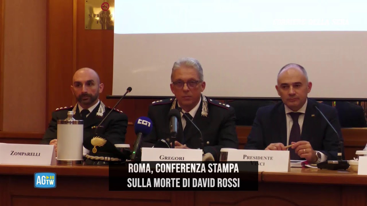 Roma, conferenza stampa sulla morte di David Rossi