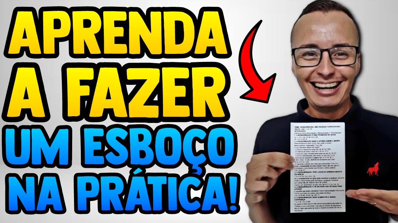 Aprenda A Fazer Um Esboço De Pregação [MUITO FÁCIL] | Thalles Villas
