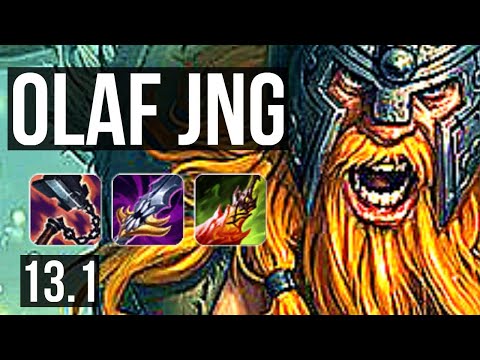 OLAF vs IVERN (JNG) | Rank 1 Olaf, 68% winrate, Dominating, Rank 23 | TR Challenger | 13.1