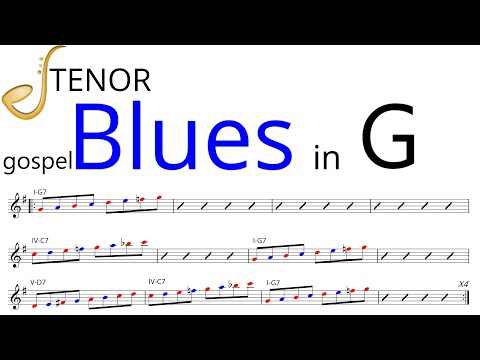 Blues in G (gospel) - Tenor Saxophone Backing Track