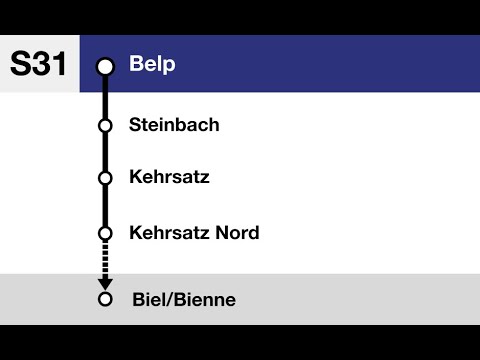 BLS Ansagen/annonces » S31 Belp  — Münchenbuchsee — Biel/Bienne (2022) | SLBahnen