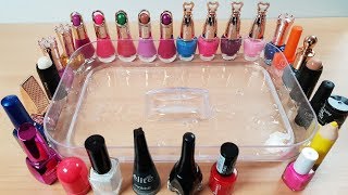 Mixing Nail polish into Clear Slime