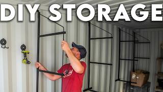 These Shipping Container Shelves Changed EVERYTHING… No Tools Needed!