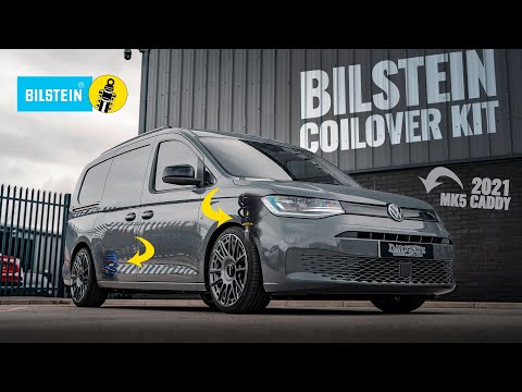This 2021 MK5 Caddy gets ALL NEW @bilsteinUS Coilovers + Rotiform Wheels!