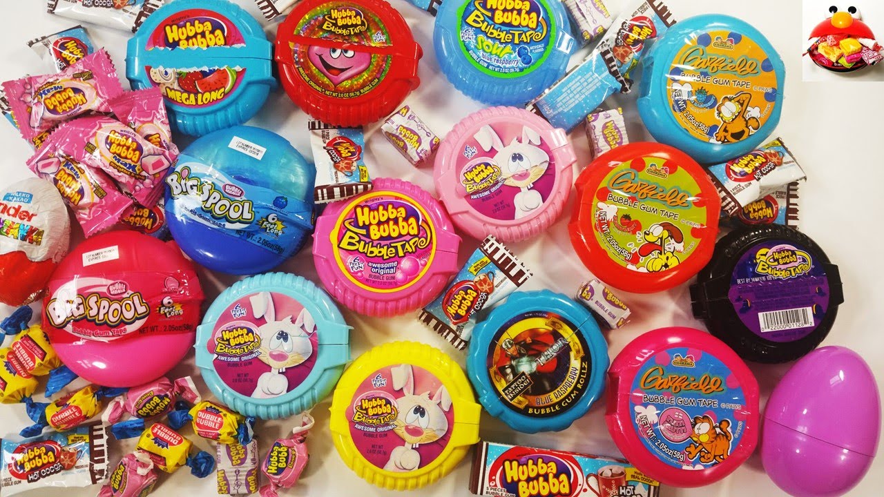 Bubble Gum Tape Rolls & Surprise Eggs