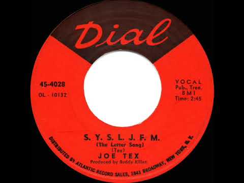 1966 HITS ARCHIVE: S.Y.S.L.J.F.M. (The Letter Song) - Joe Tex (mono 45)
