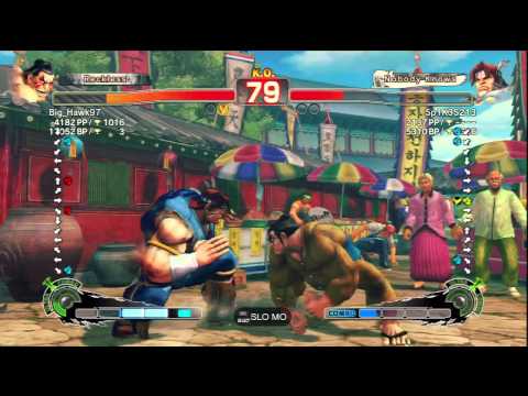 Big_Hawk97 (E.Honda) Vs Sp1K3S213 (T.Hawk) SSF4 AE Ranked Matches - PSN