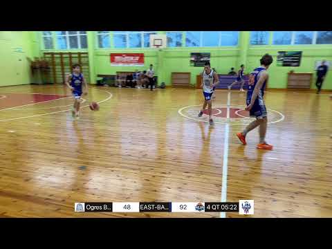 LJBL U-15 puiši - 1.divīzija, LJBL U15 puiši - Superlīga 2025/2026 Ogres BS-2 U15V VS EAST-BALL/RTD