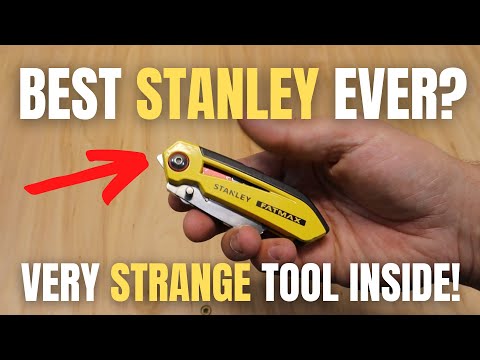 STANLEY PUTS CRAZY TOOL IN THIS KNIFE!!! - STANLEY Fixed Folding Utility Knife (#FMHT10827) - Review