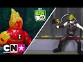 Ben 10-speelgoed in actie | Herbeleef het gevecht met Vuurvlaag! | Cartoon Network