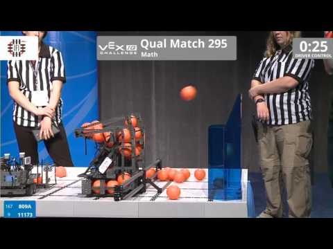 VEX Worlds 2016 - VEXIQ Middle School - Math - Qual 295 (809A 11173) 98